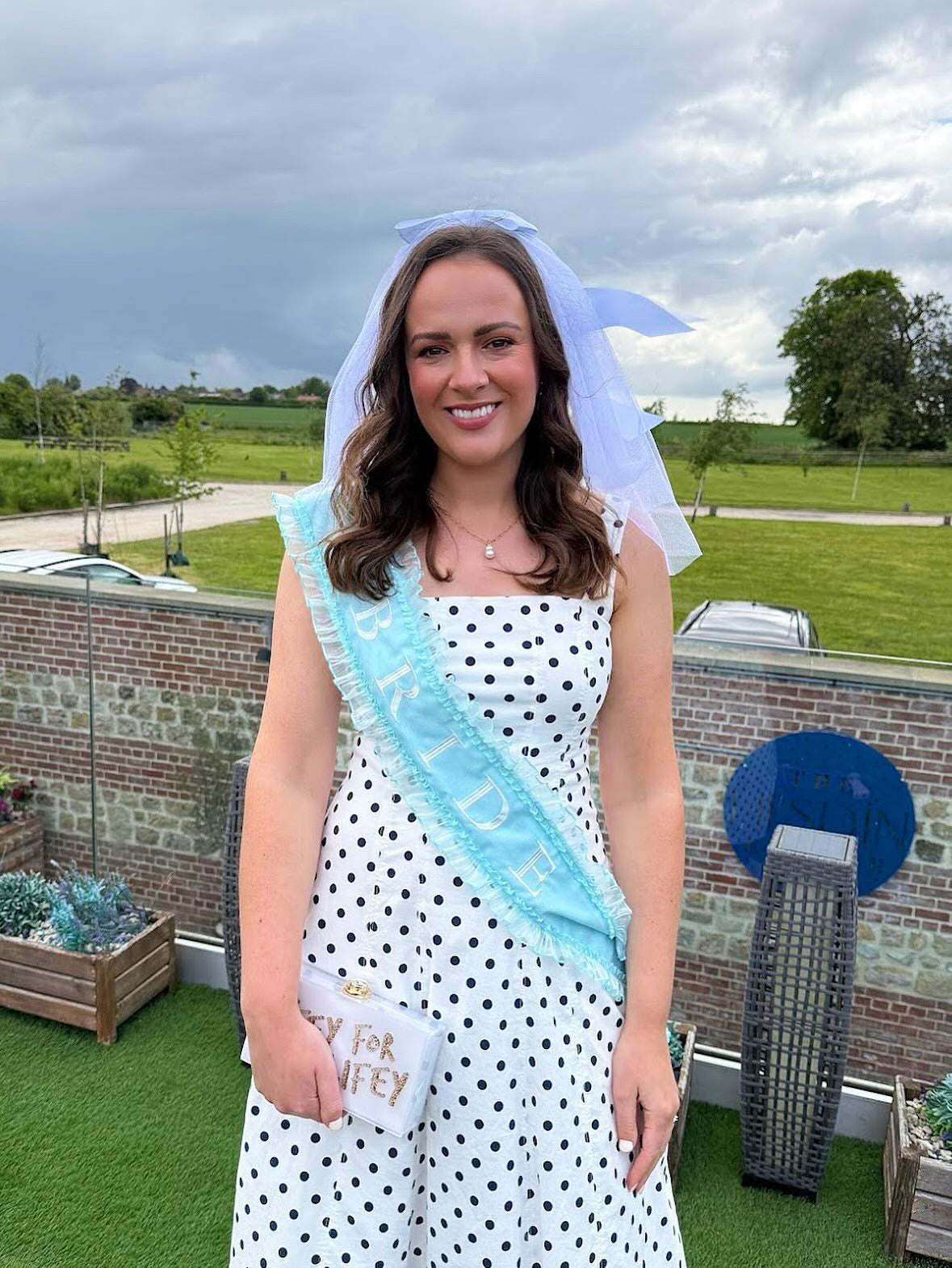 Blue Bride Hen Party Sash