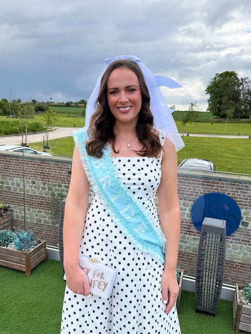 Blue Bride Hen Party Sash