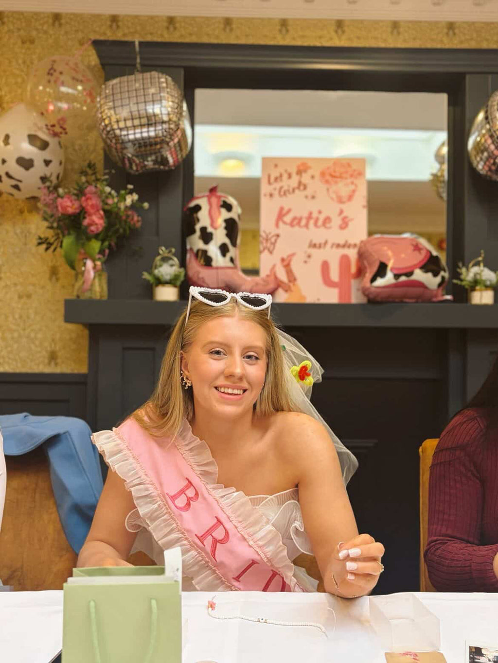 Pink Bride Hen Party Sash