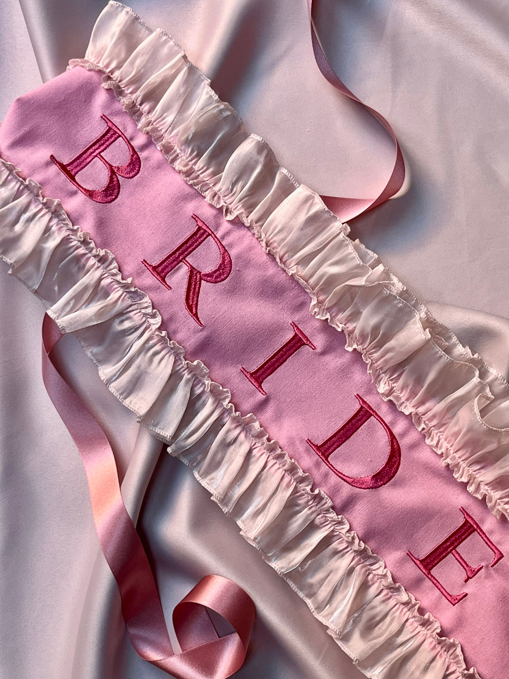Pink Bride Hen Party Sash