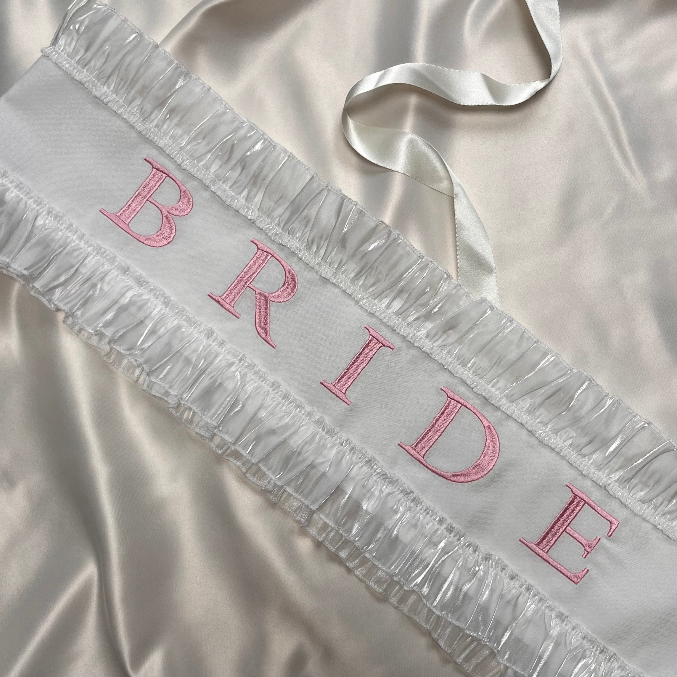 White Bride Hen Party Sash